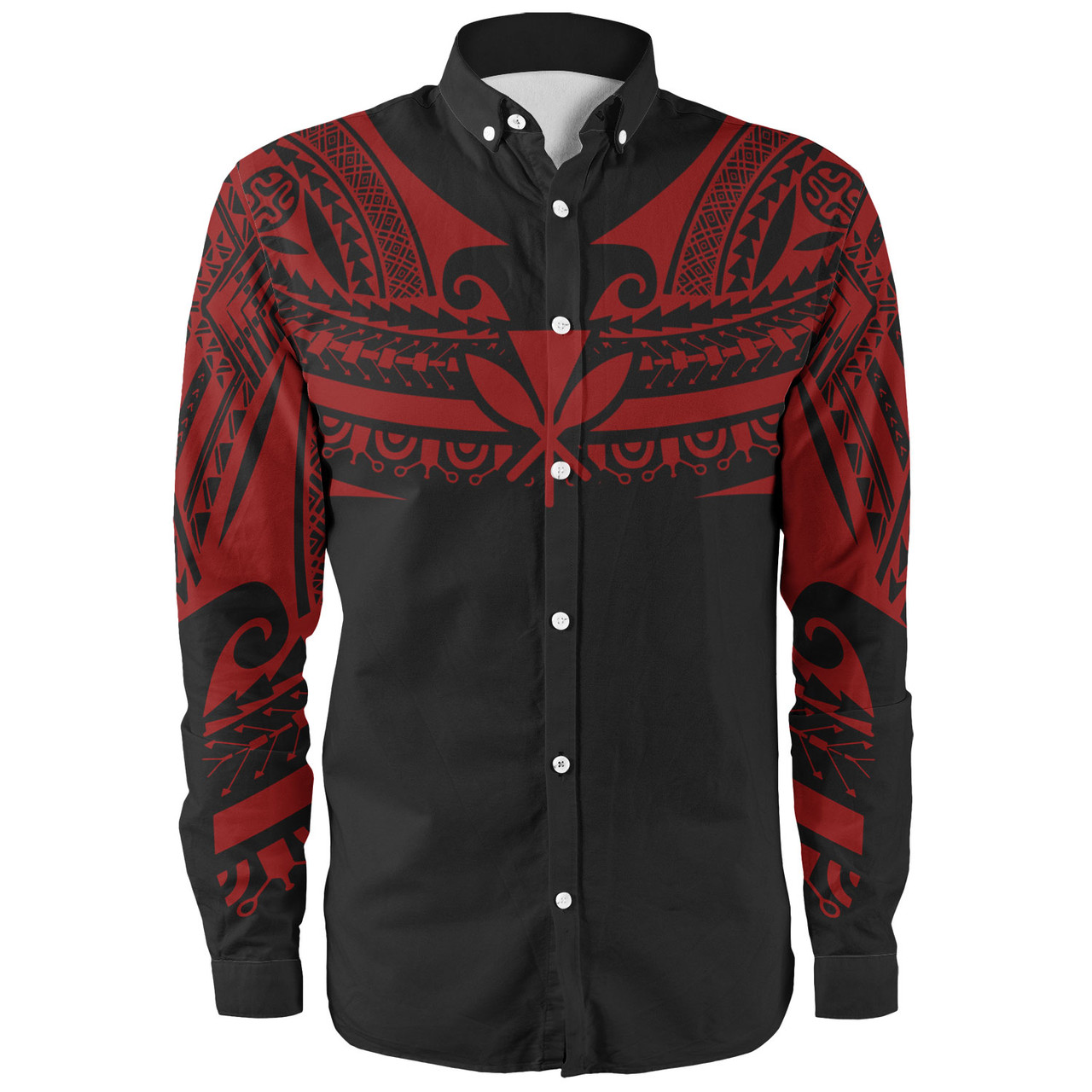 Hawaii Custom Personalised Long Sleeve Shirt Polynesian Tattoo Style