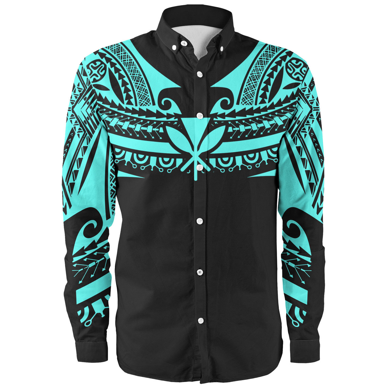 Hawaii Custom Personalised Long Sleeve Shirt Polynesian Tattoo Style