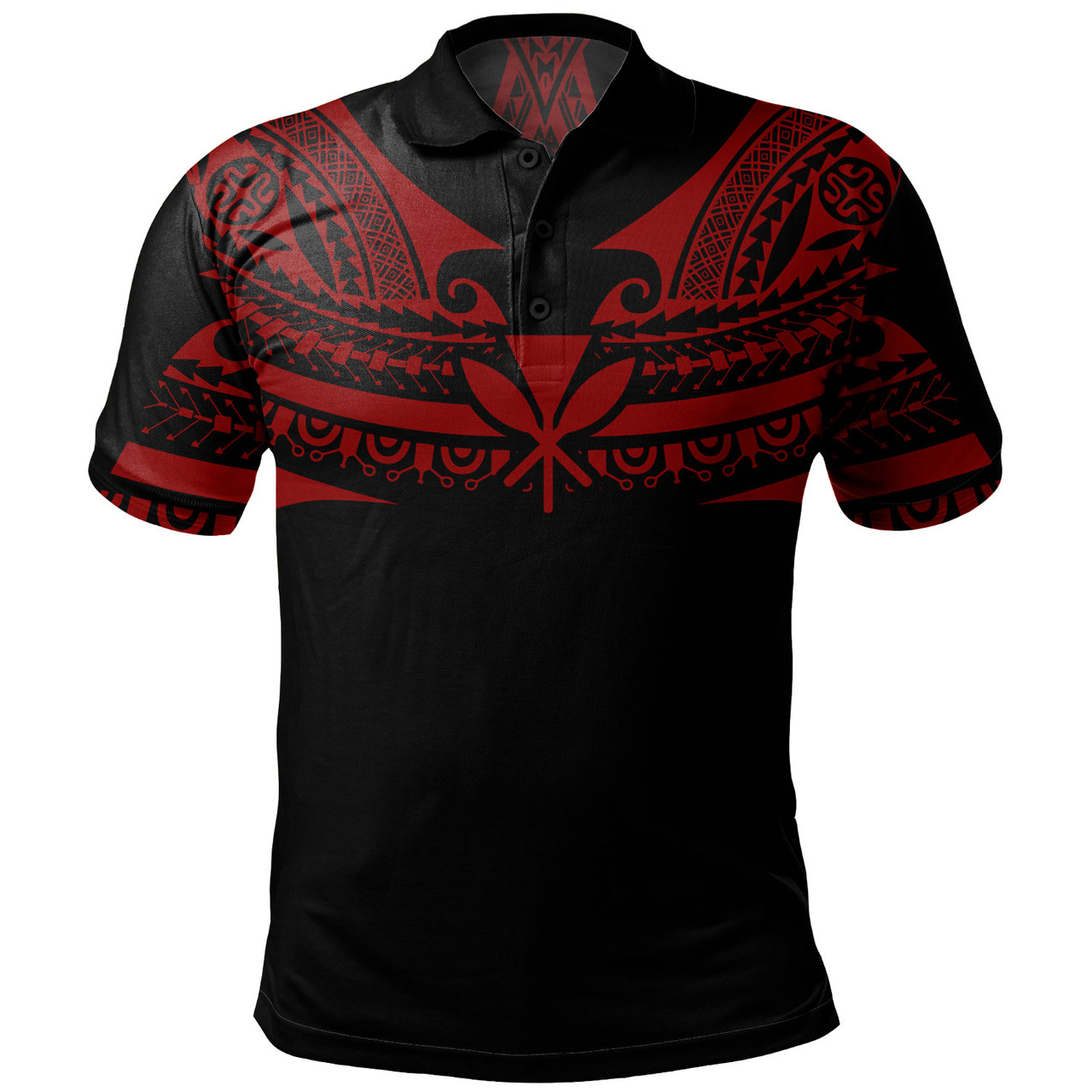 Hawaii Custom Personalised Polo Shirt Polynesian Tattoo Style