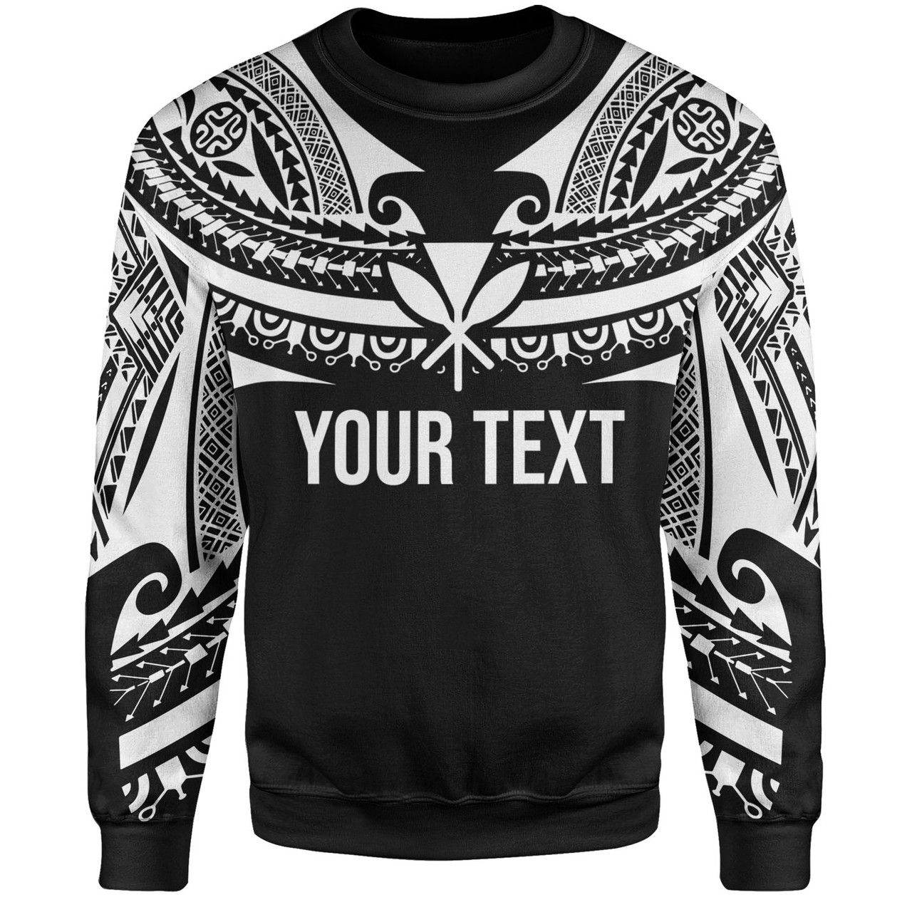 Hawaii Custom Personalised Sweatshirt Polynesian Tattoo Style