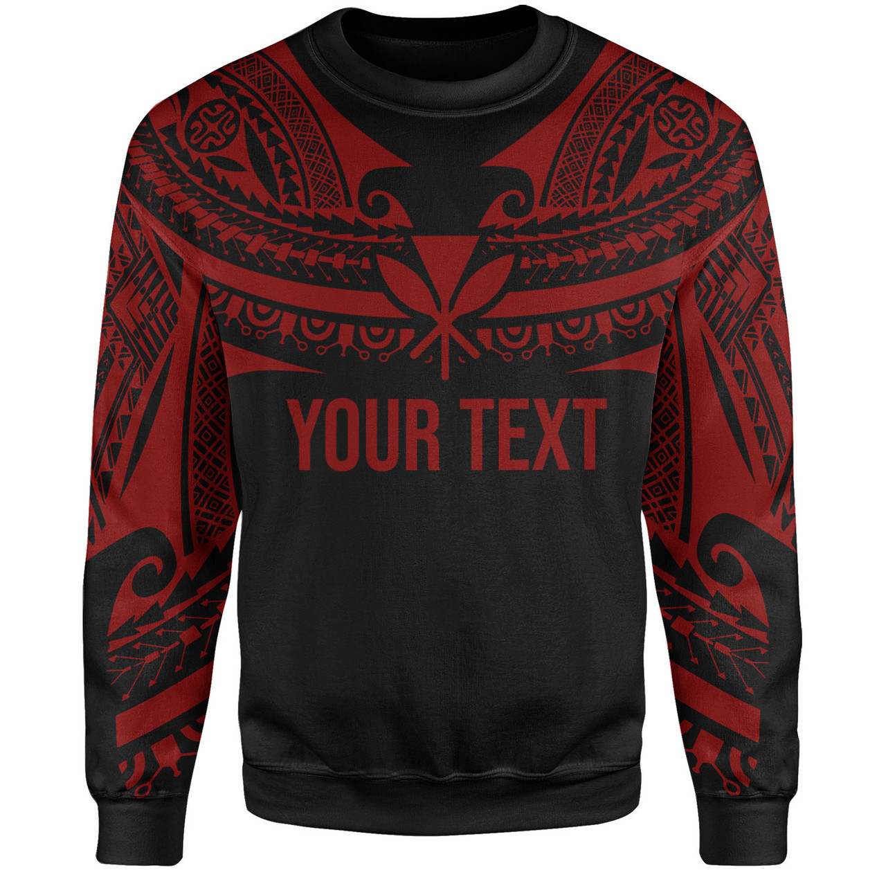 Hawaii Custom Personalised Sweatshirt Polynesian Tattoo Style