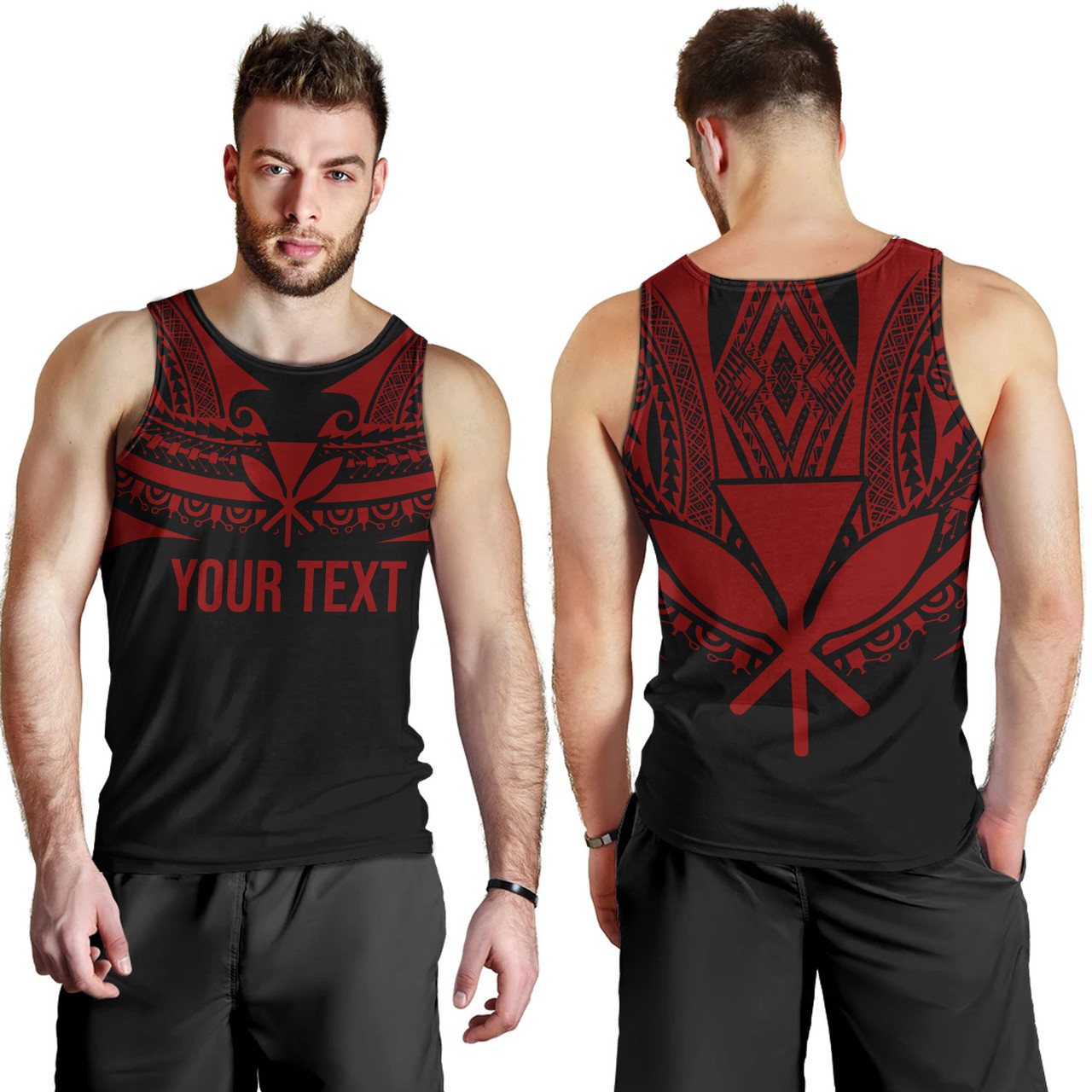 Hawaii Custom Personalised Tank Top Polynesian Tattoo Style