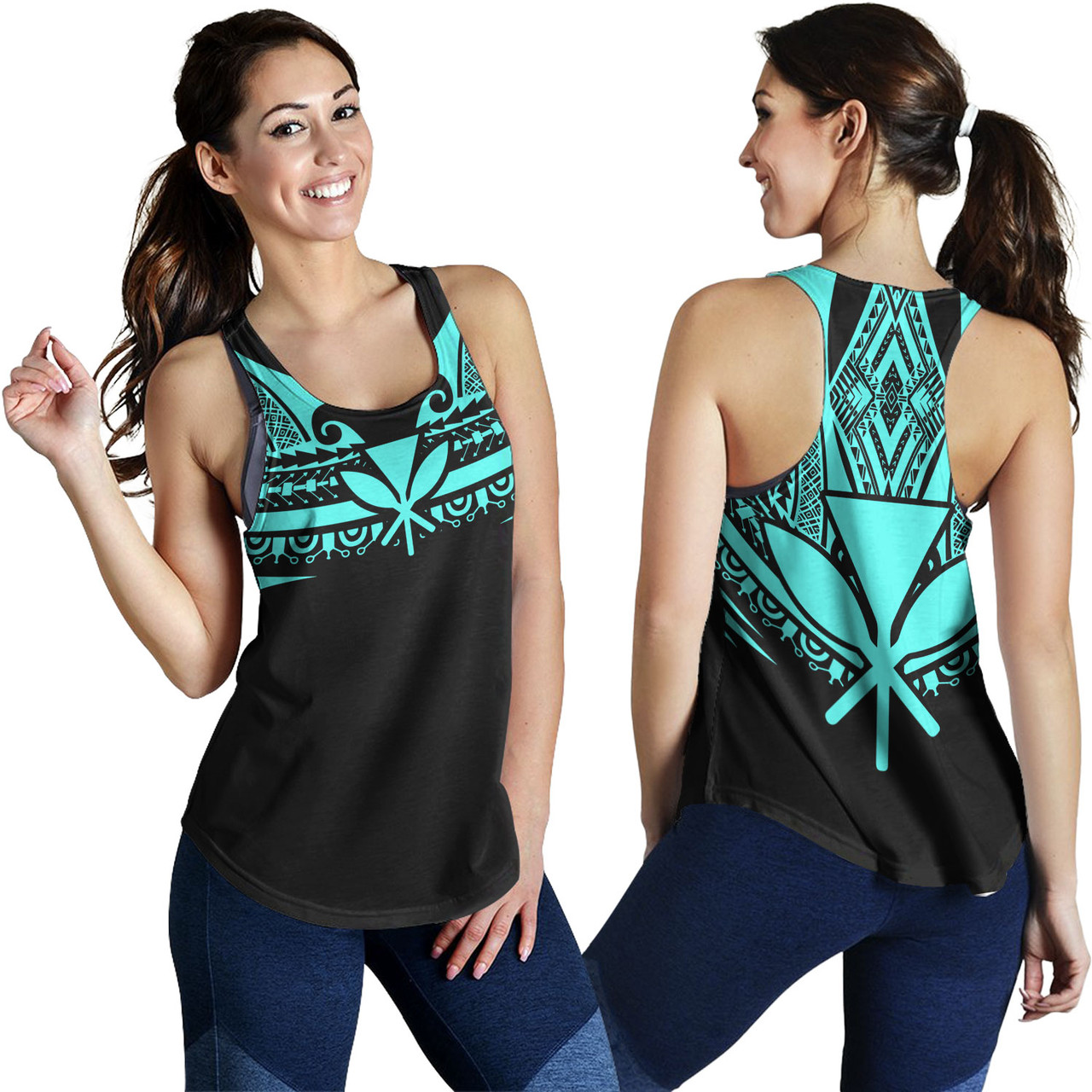 Hawaii Custom Personalised Women Tank Polynesian Tattoo Style