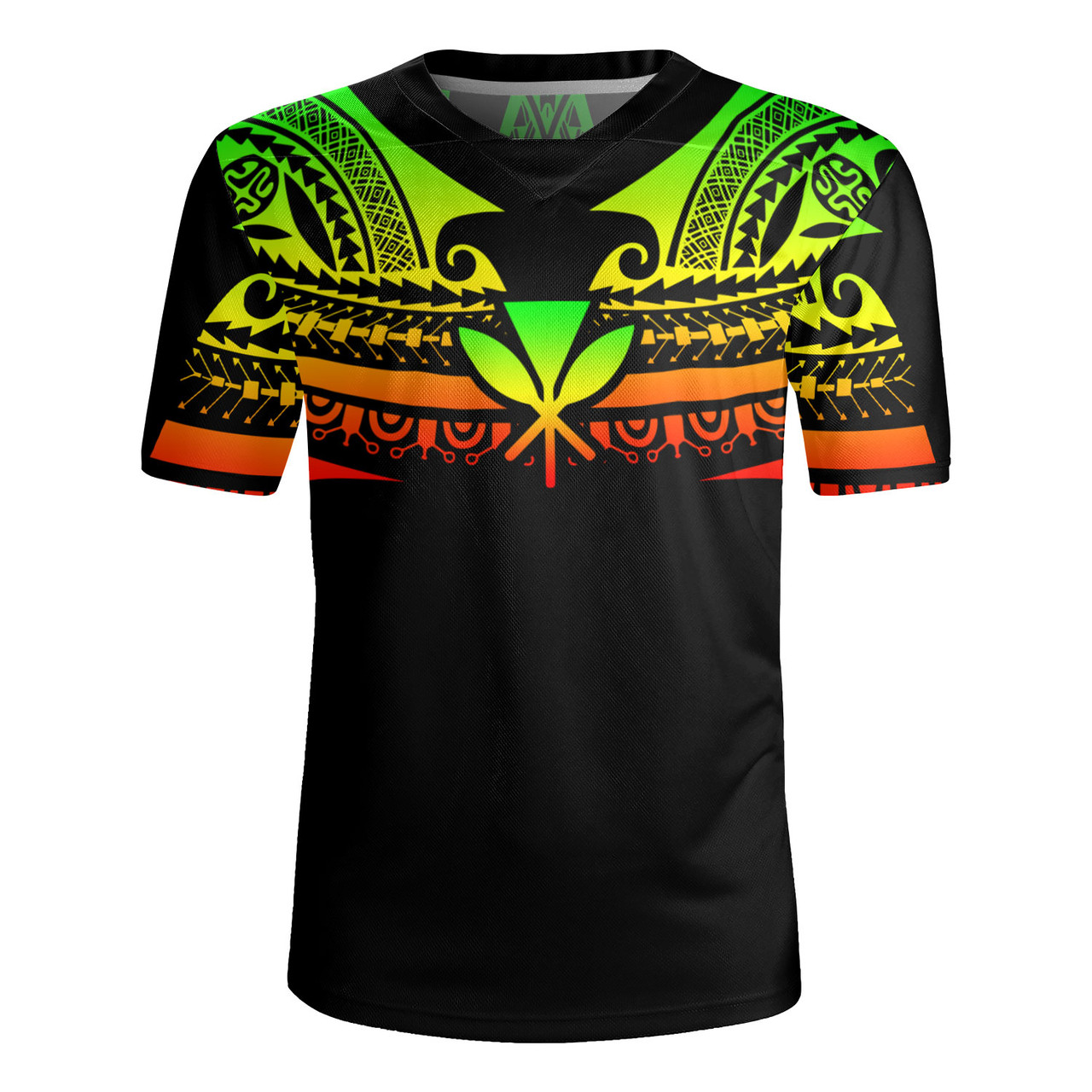 Hawaii Custom Personalised Rugby Jersey Polynesian Tattoo Style