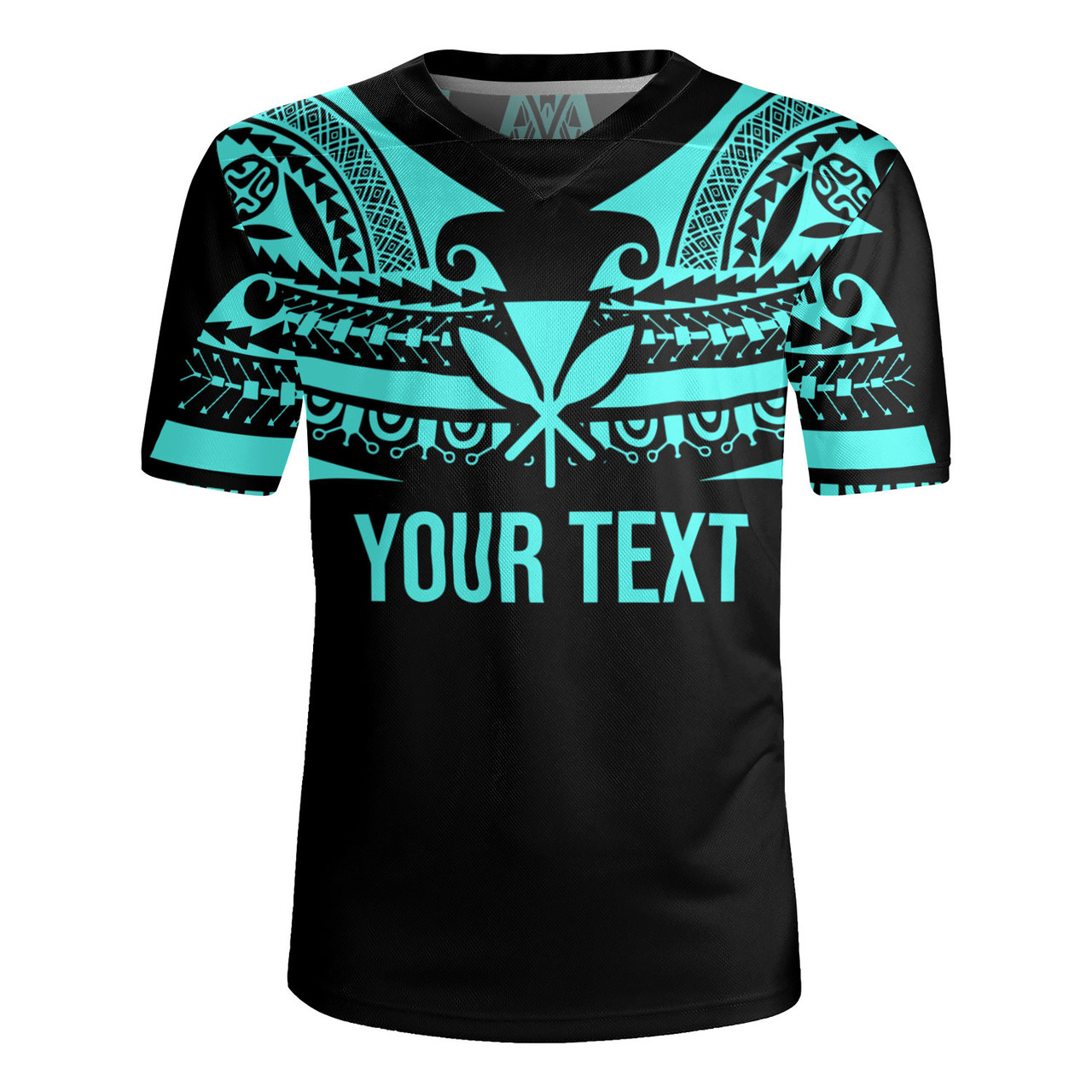 Hawaii Custom Personalised Rugby Jersey Polynesian Tattoo Style