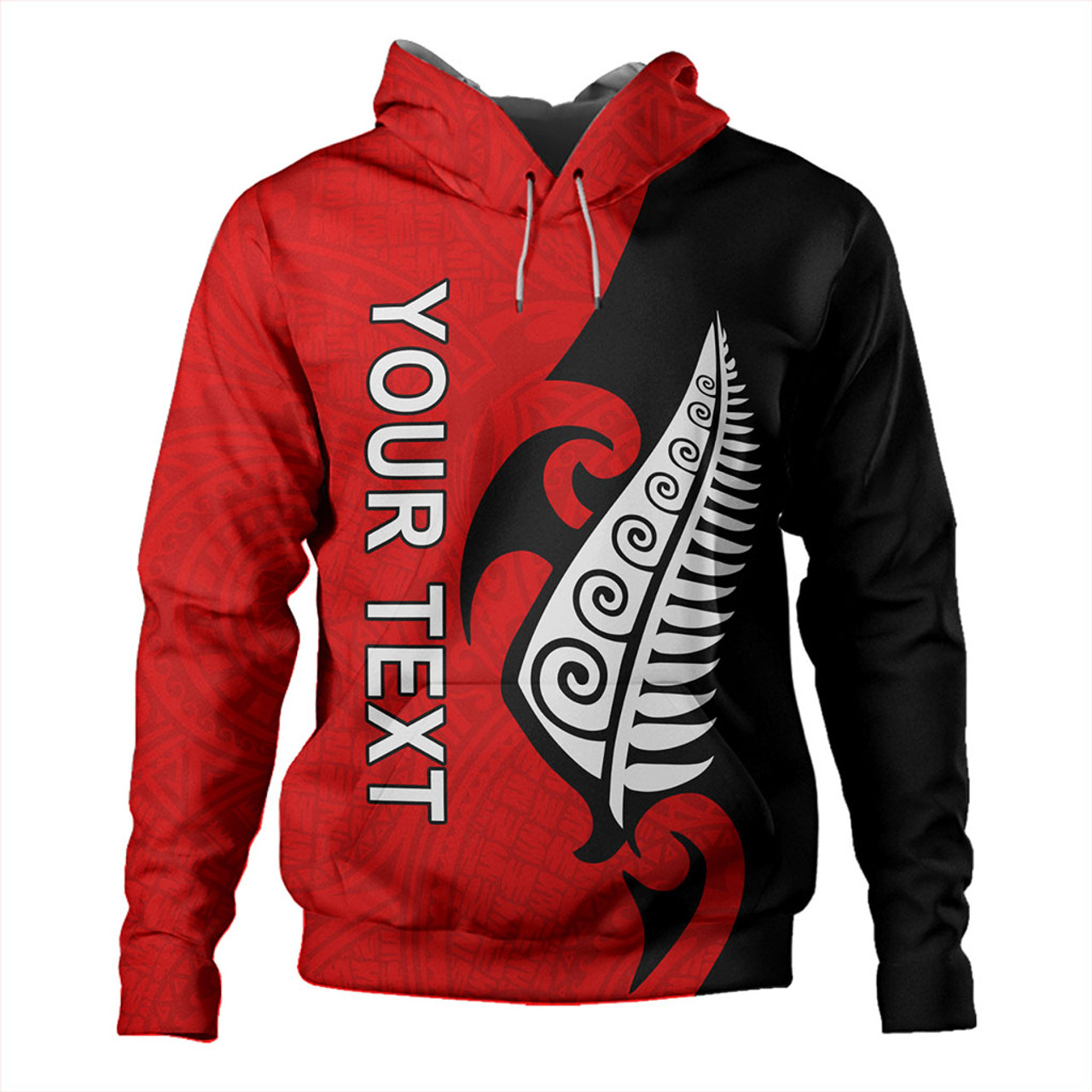 New Zealand Hoodie Custom Aotearoa Silver Fern Koru Design