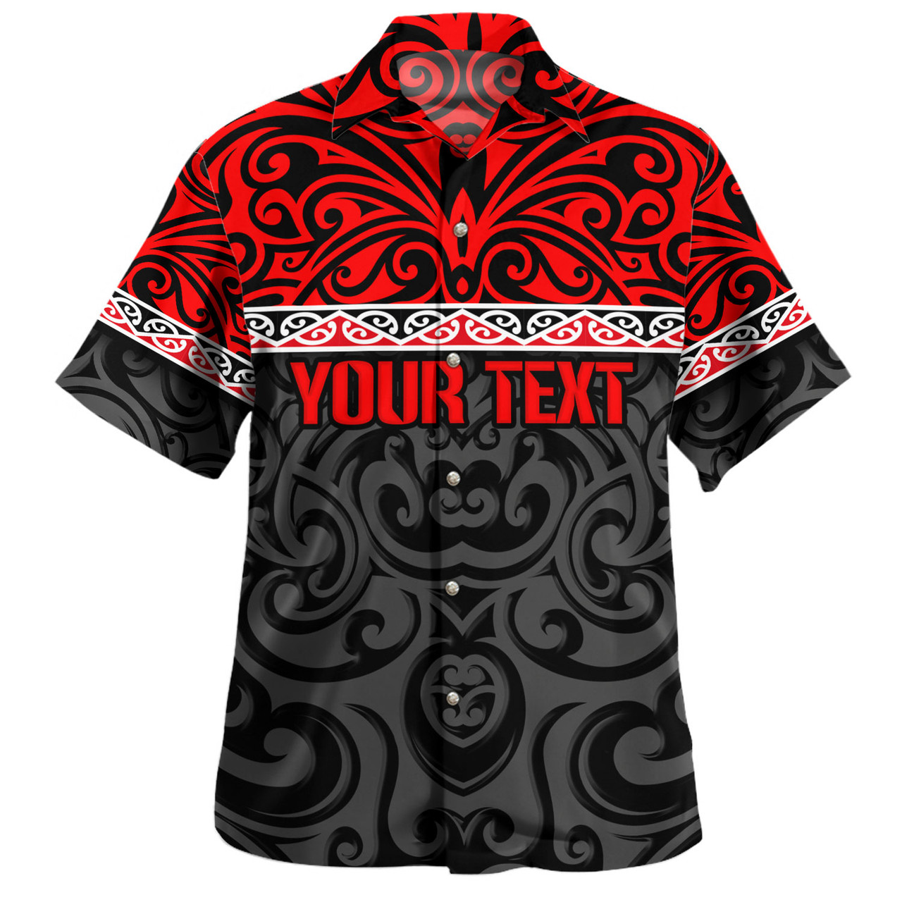 New Zealand Custom Personalised Hawaiian Shirt Aotearoa Kowhaiwhai Patterns