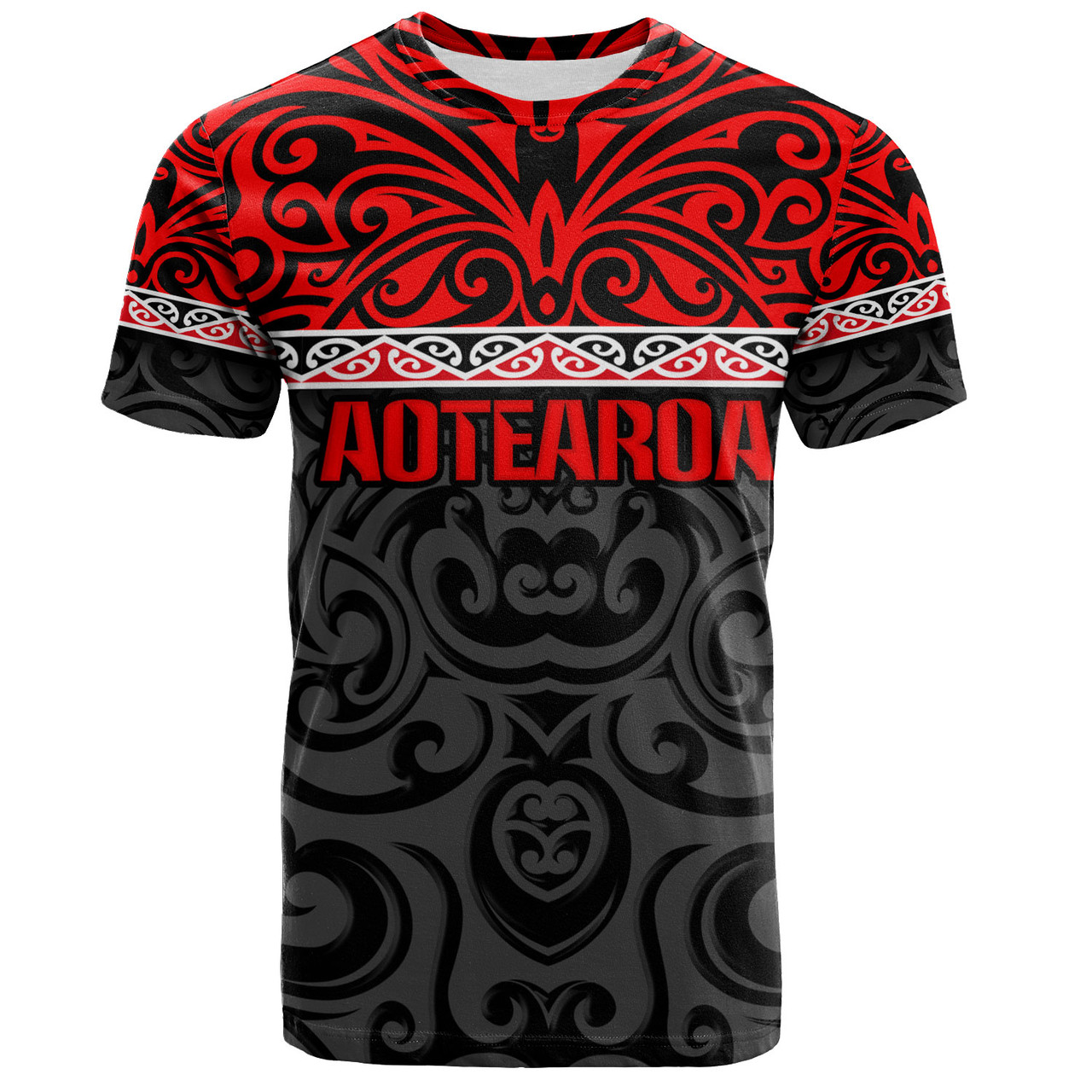 New Zealand Custom Personalised T-Shirt Aotearoa Kowhaiwhai Patterns