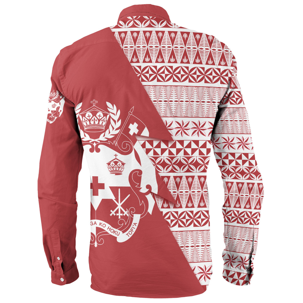 Tonga Custom Personalised Long Sleeve Shirt Flash Style