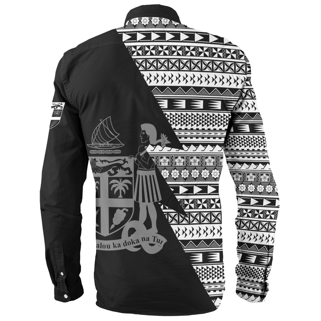 Fiji Custom Personalised Long Sleeve Shirt Flash Style