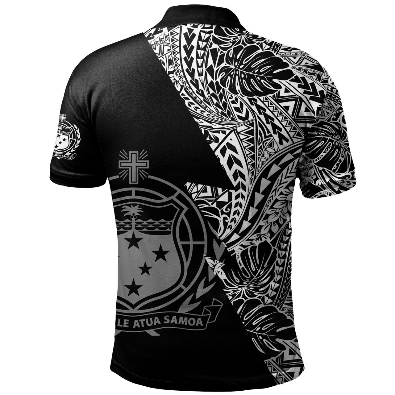 Samoa Custom Personalised Polo Shirt Flash Style