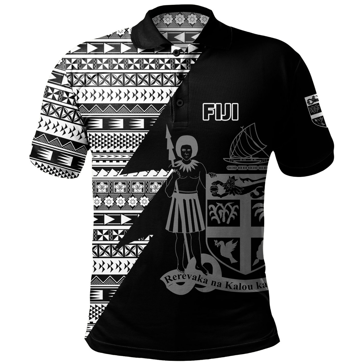 Fiji Custom Personalised PoloFiji Custom Personalised Polo Shirt Flash Style Shirt Flash Style