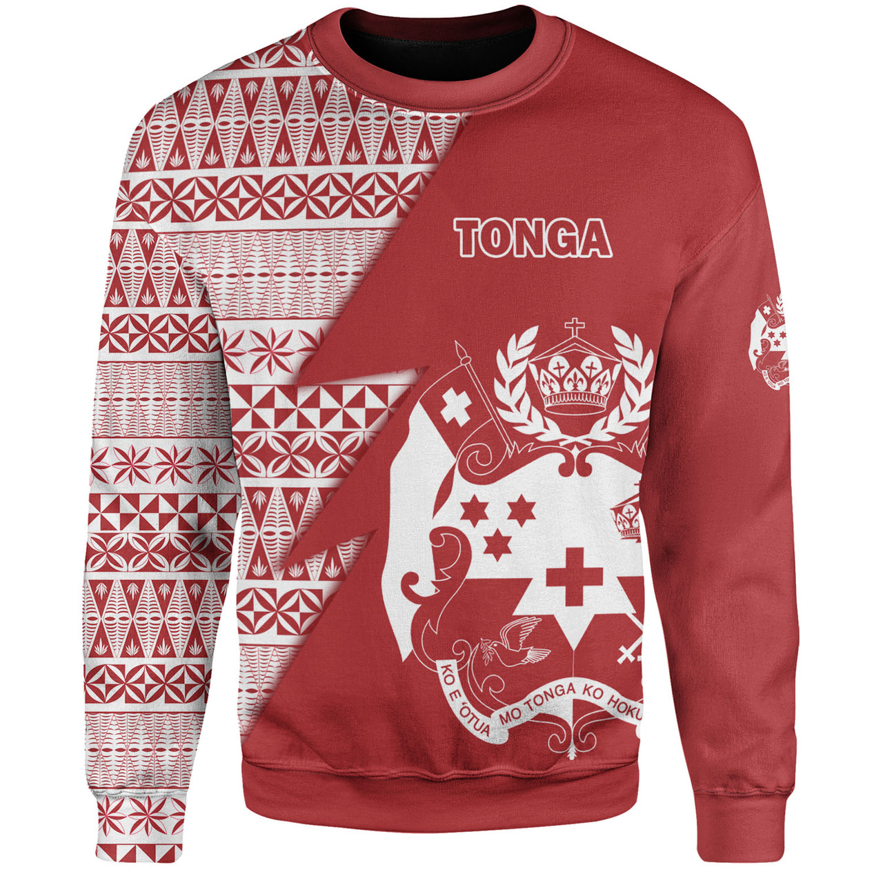 Tonga Custom Personalised Sweatshirt Flash Style
