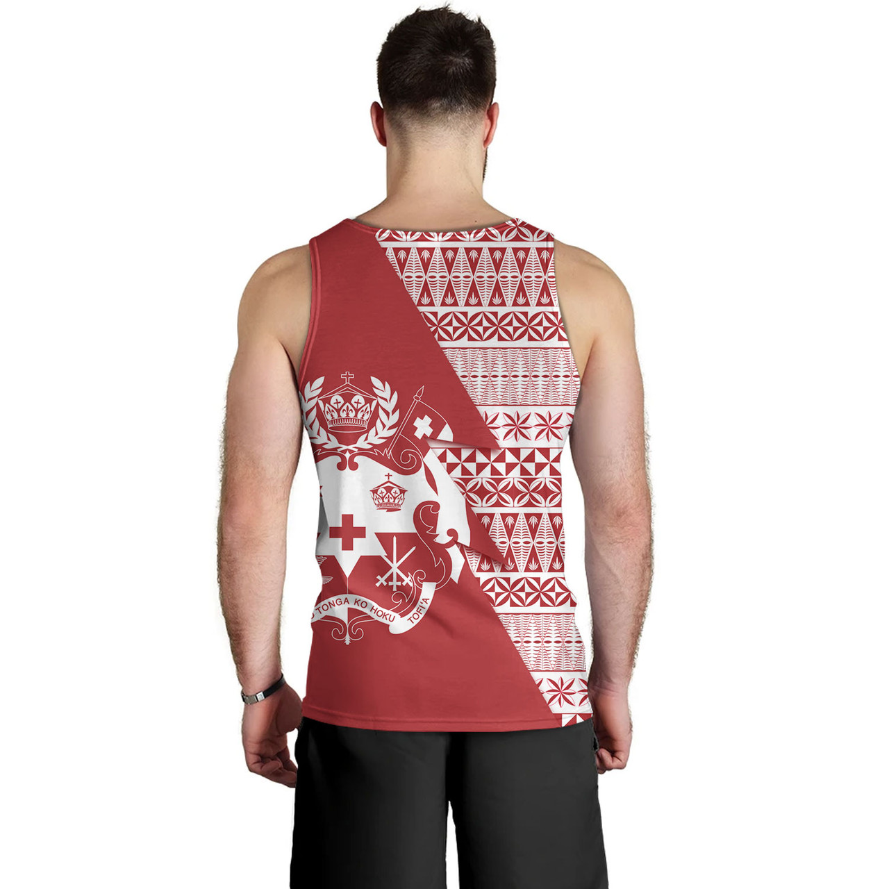 Tonga Custom Personalised Tank Top Flash Style