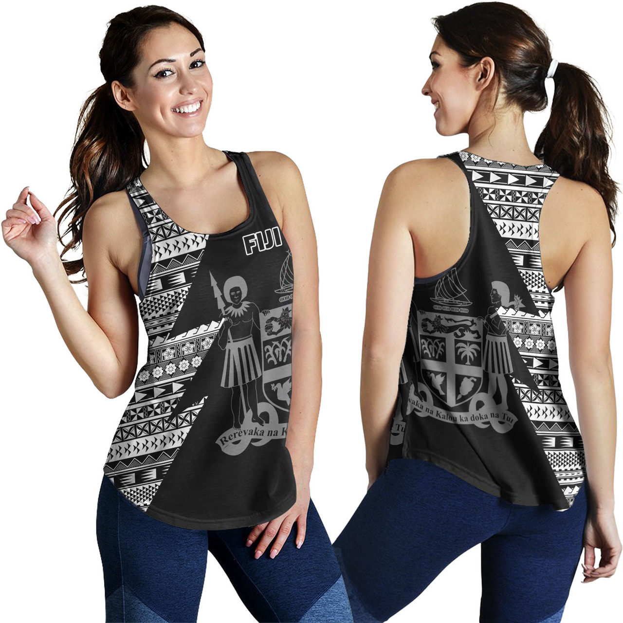 Fiji Custom Personalised Women Tank Flash Style