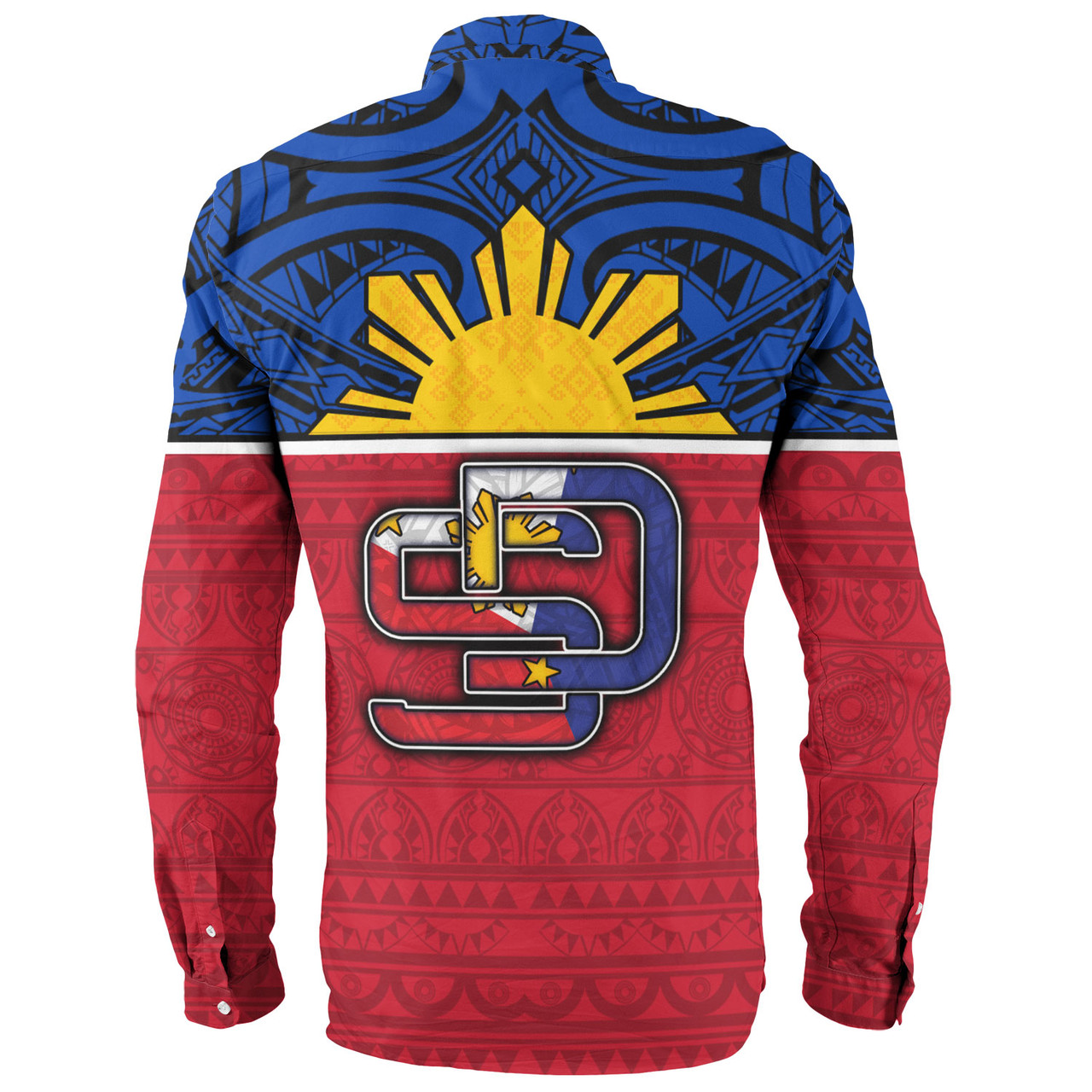 Philippines Filipinos Custom Personalised Long Sleeve Shirt San Diego Tribal Patterns Style
