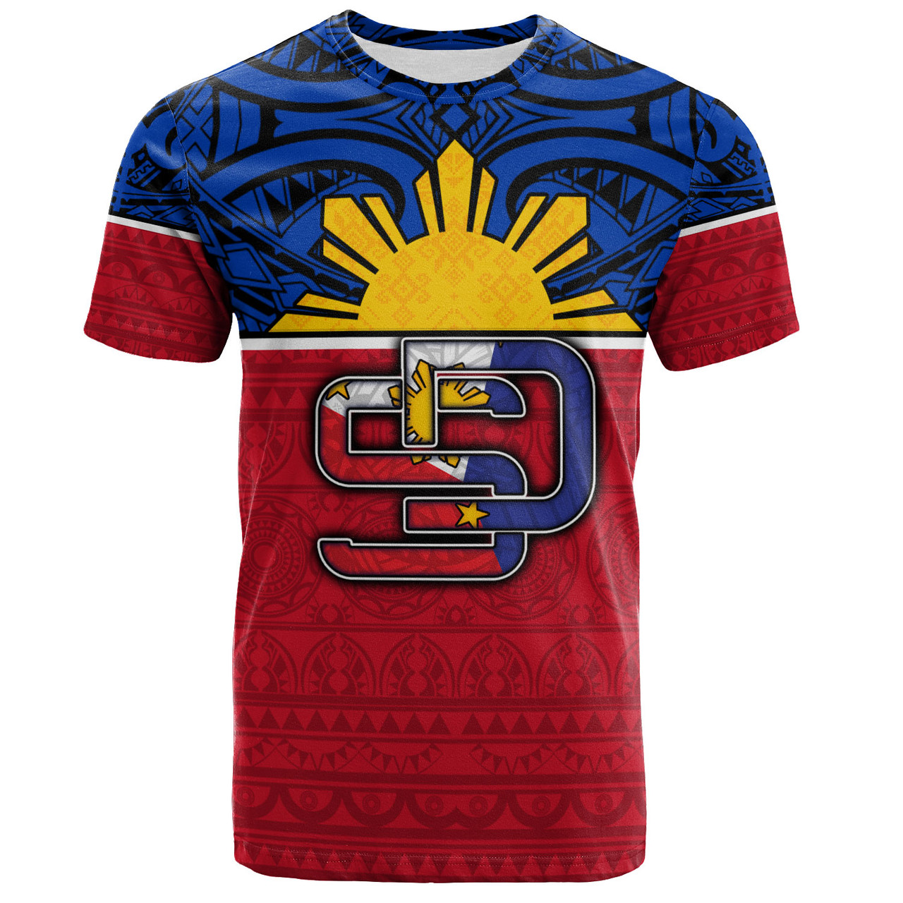 Philippines Filipinos Custom Personalised T-Shirt San Diego Tribal Patterns Style