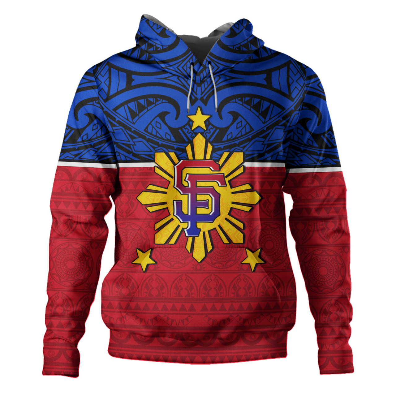 Philippines Filipinos Custom Personalised Hoodie San Francisco Tribal Patterns Style