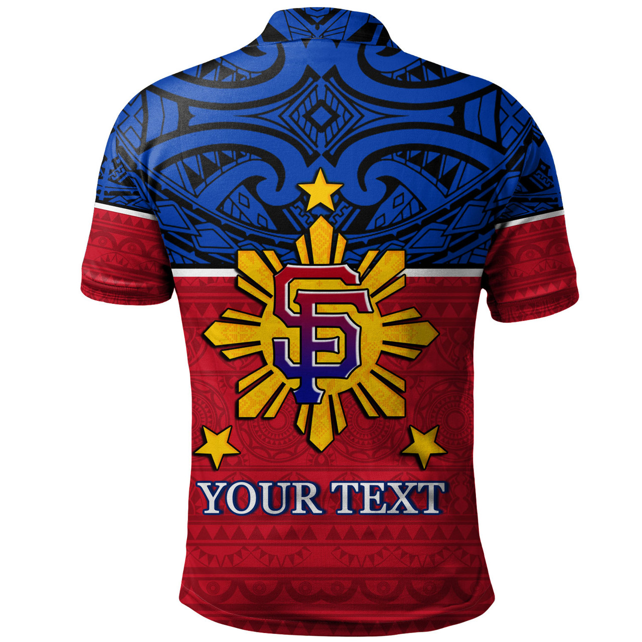 Philippines Filipinos Custom Personalised Polo Shirt San Francisco Tribal Patterns Style