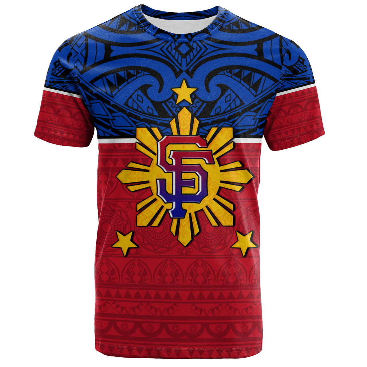 Philippines Filipinos Custom Personalised T-Shirt San Francisco Tribal Patterns Style