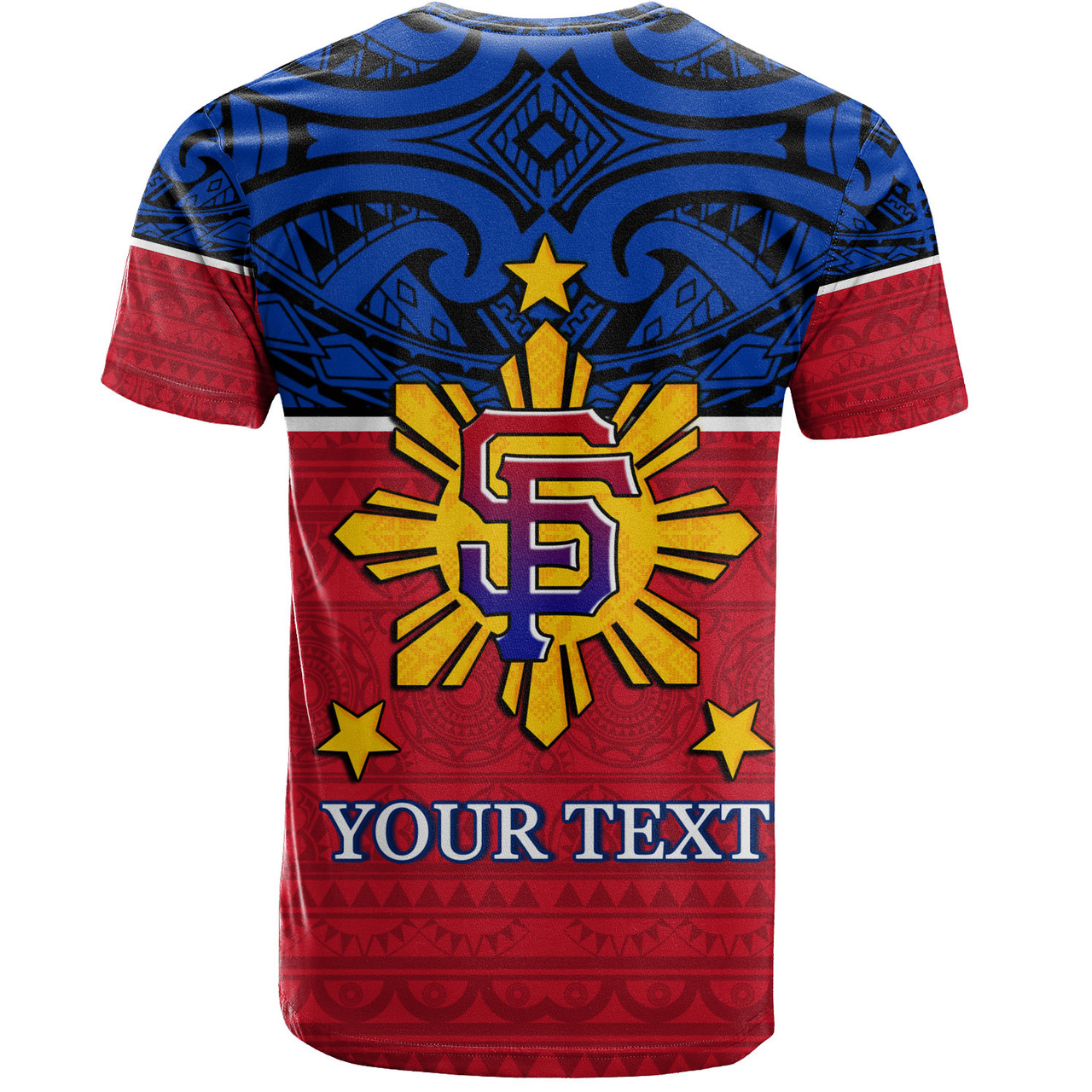 Philippines Filipinos Custom Personalised T-Shirt San Francisco Tribal Patterns Style