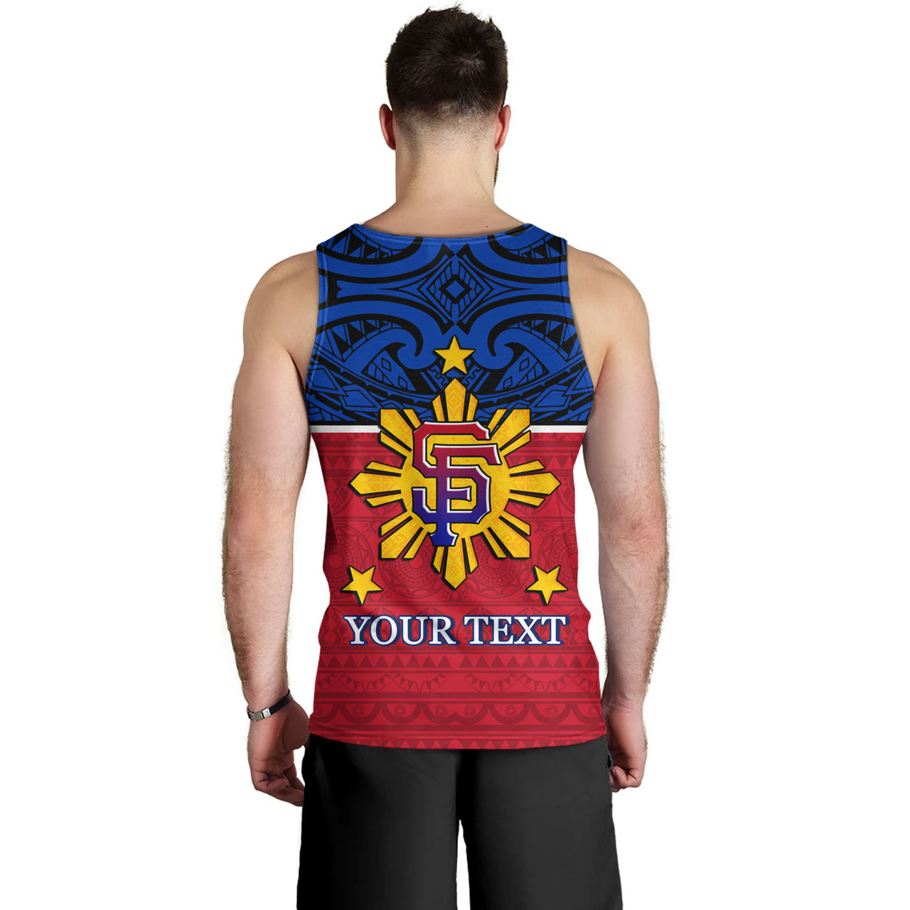 Philippines Filipinos Custom Personalised Tank Top San Francisco Tribal Patterns Style