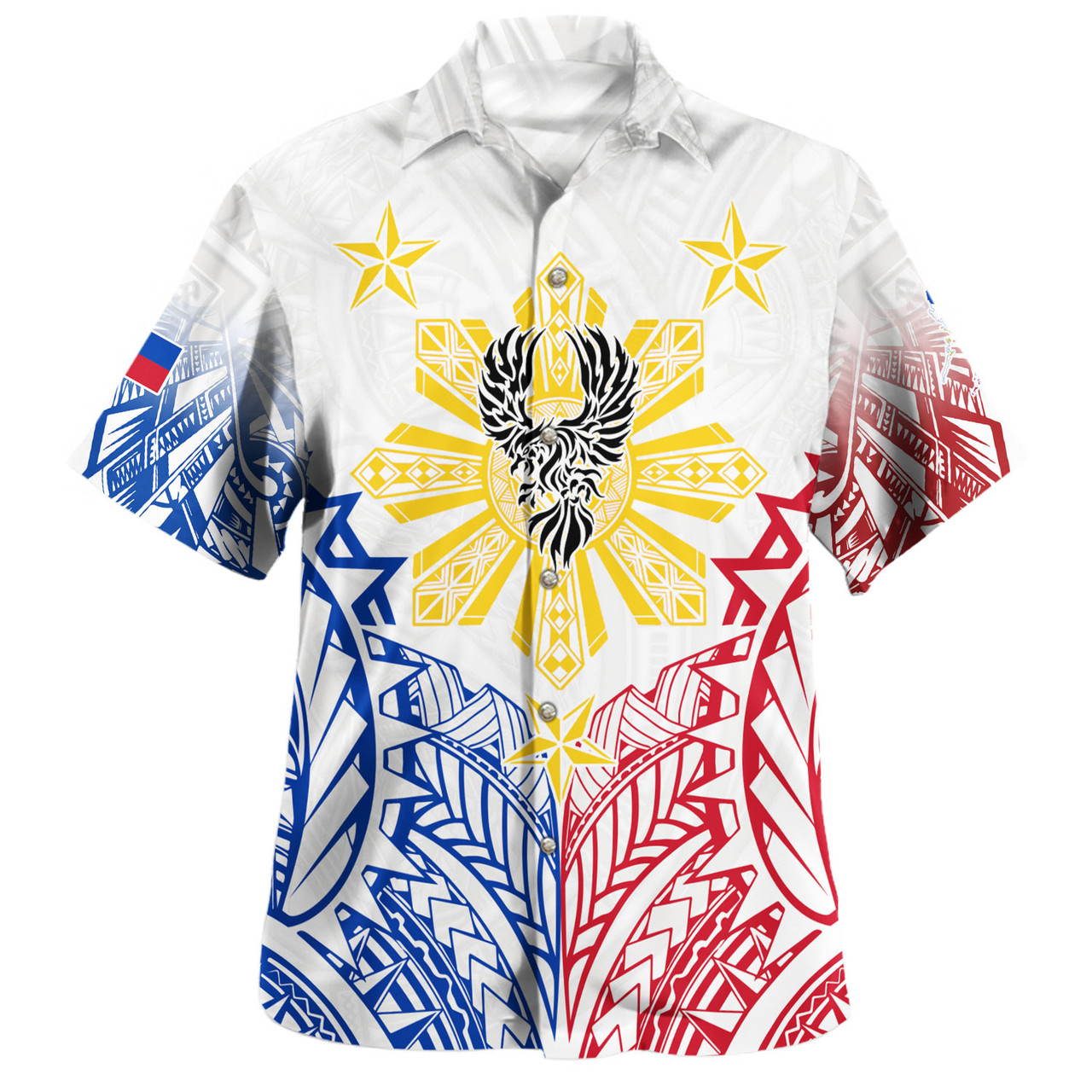 Philippines Filipinos Custom Personalised Hawaiian Shirt Filipino Sun with Eagle Style