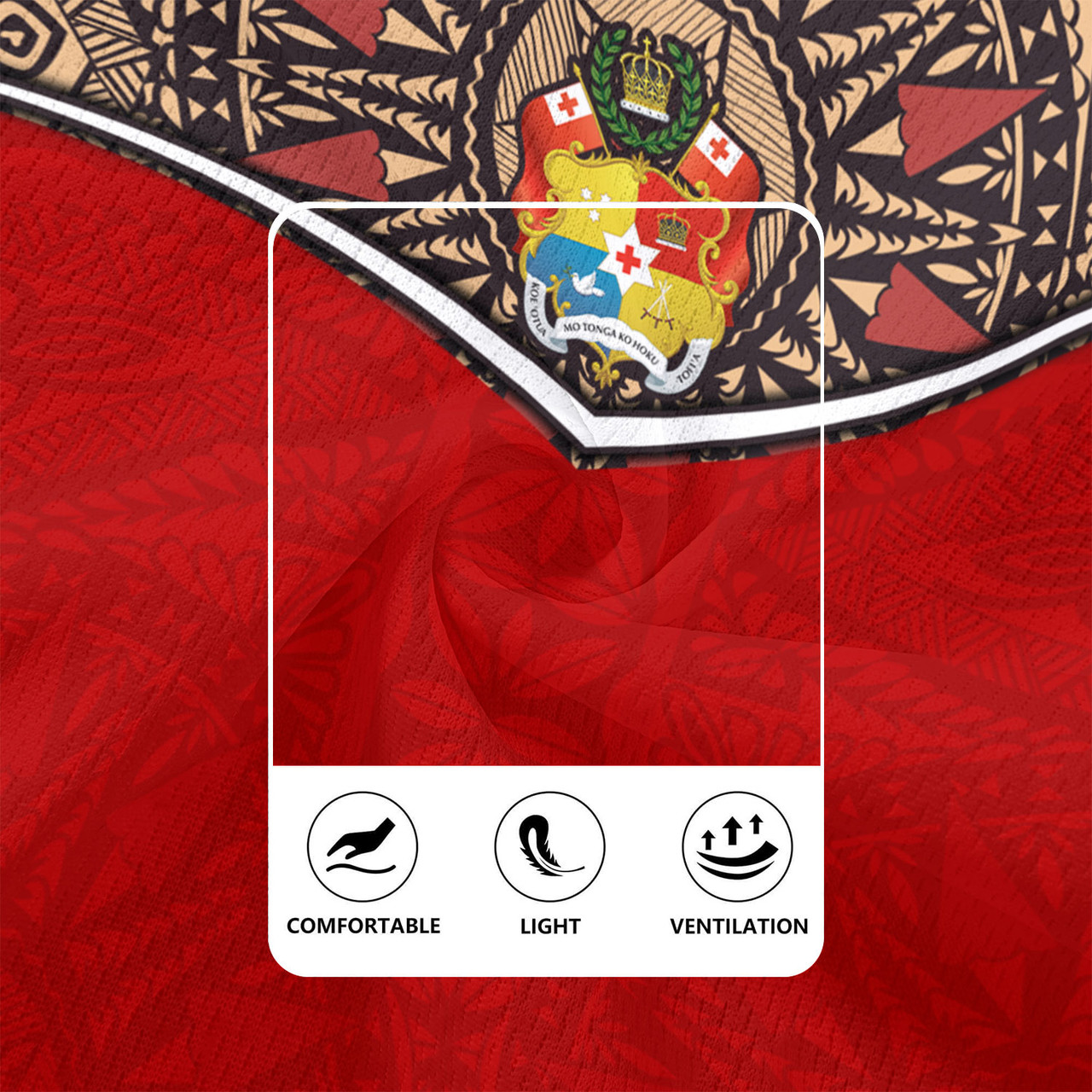 Tonga Rugby Jersey Tongan Ngatu Design