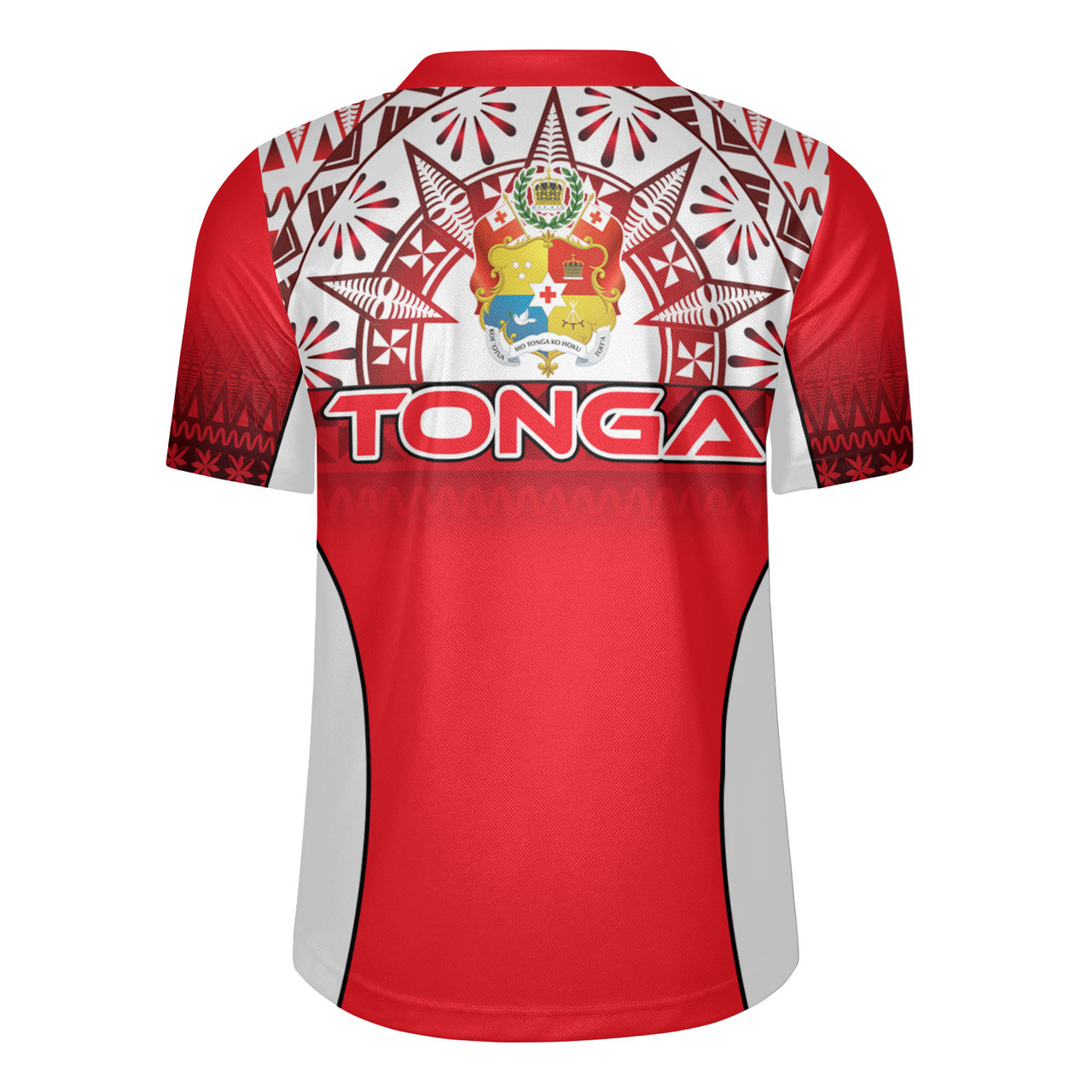 Tonga Custom Personalised Rugby Jersey Map Tongan Ngatu Gradient Style