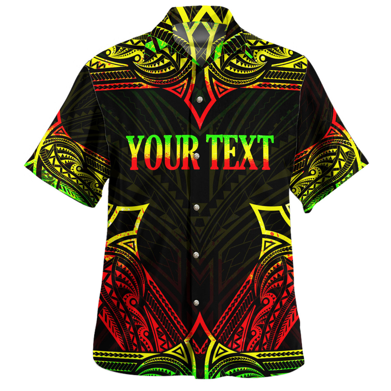 Tonga Custom Personalised Hawaiian Shirt Coat Of Arms With Patterns Reggae Color