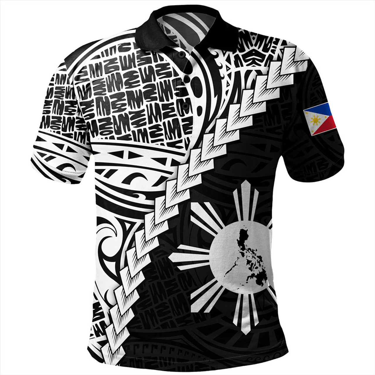 Philippines Filipinos Polo Shirt Lauhala Tribal Coat Of Arms