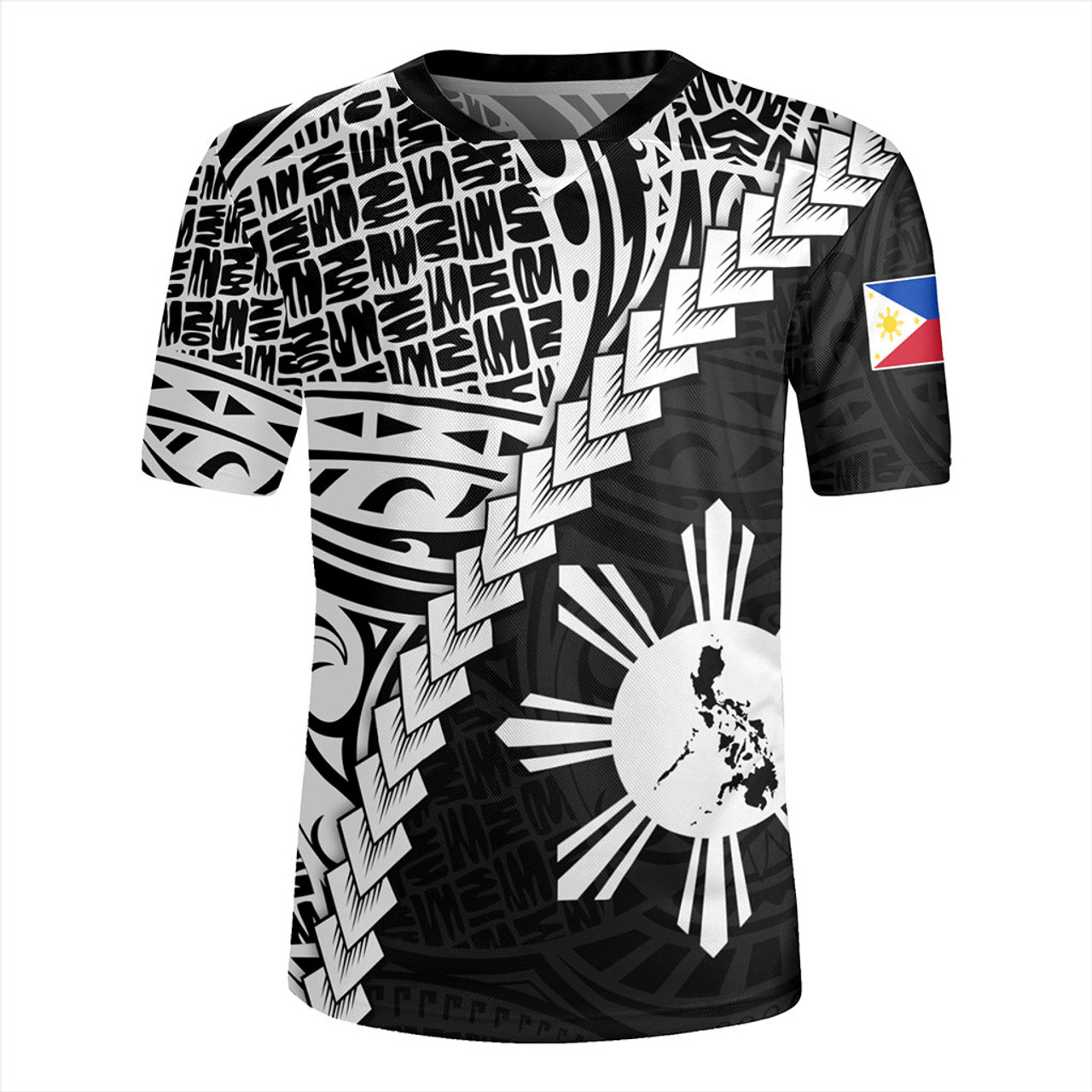 Philippines Filipinos Rugby Jersey Lauhala Tribal Coat Of Arms