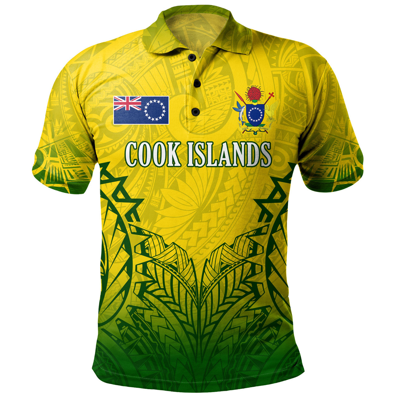 Cook Islands Custom Personalised Polo Shirt Seal With Flag Style