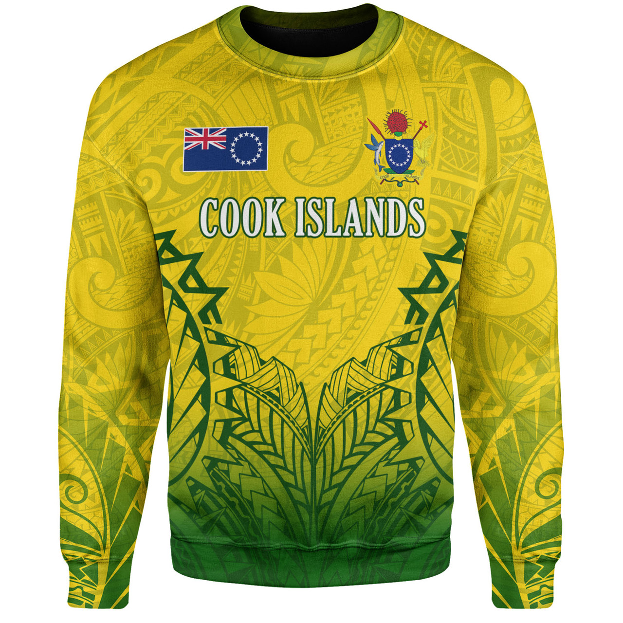 Cook Islands Custom Personalised Sweatshirt Seal With Flag Style