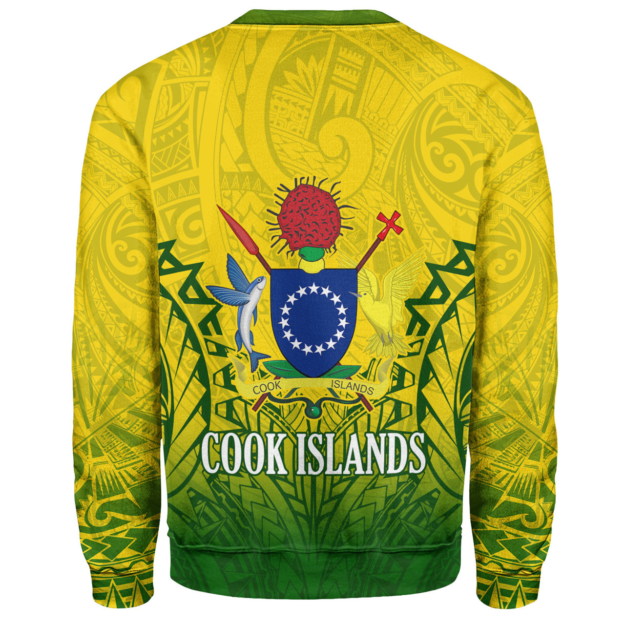 Cook Islands Custom Personalised Sweatshirt Seal With Flag Style