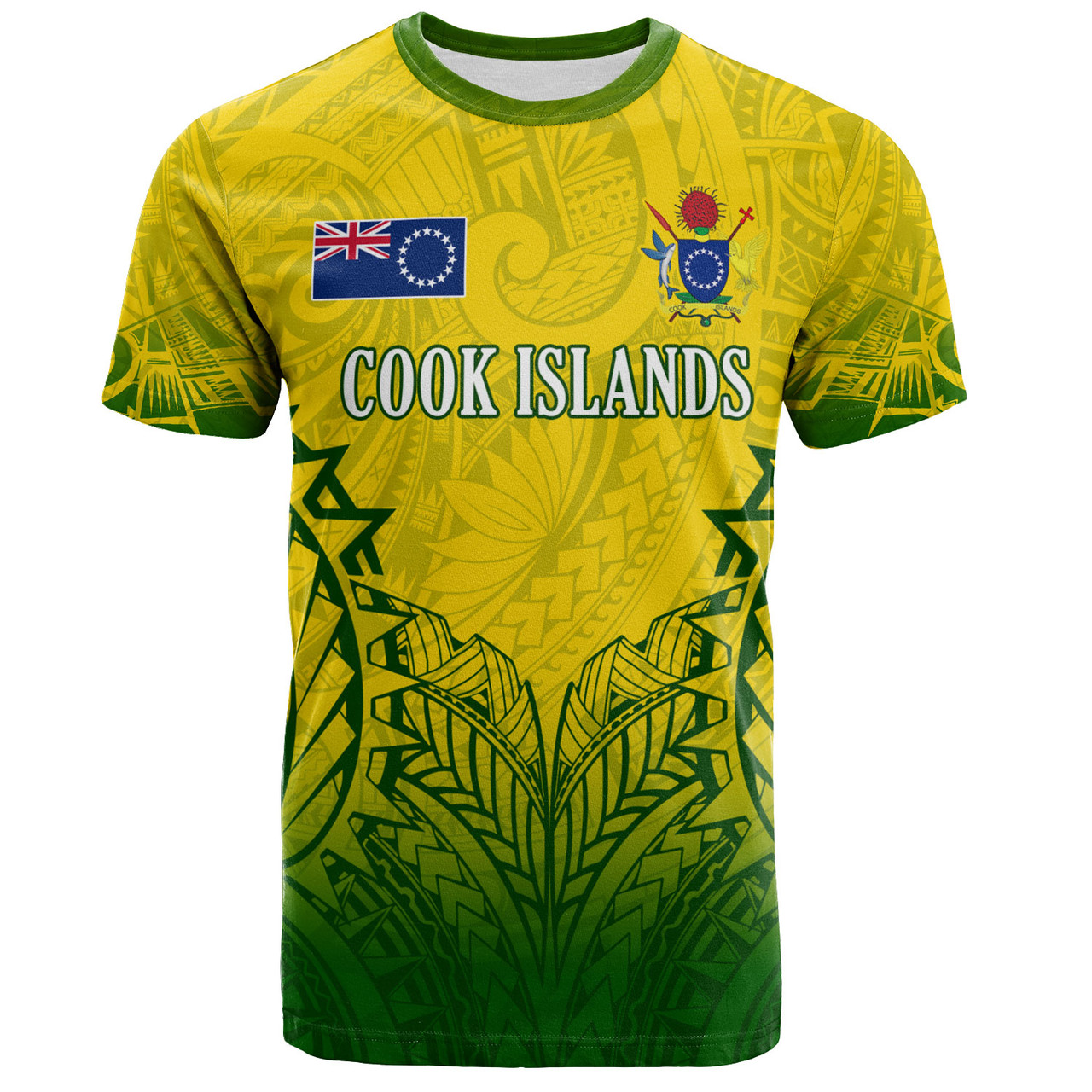 Cook Islands Custom Personalised T-Shirt Seal With Flag Style