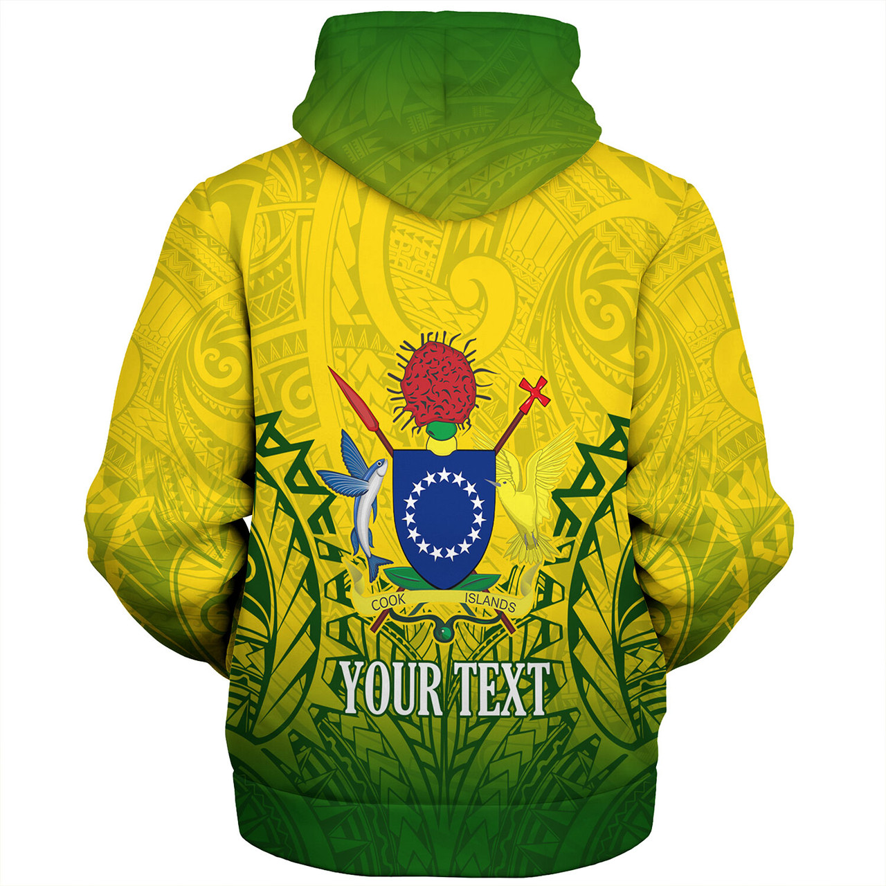 Cook Islands Custom Personalised Sherpa Hoodie Seal With Flag Style