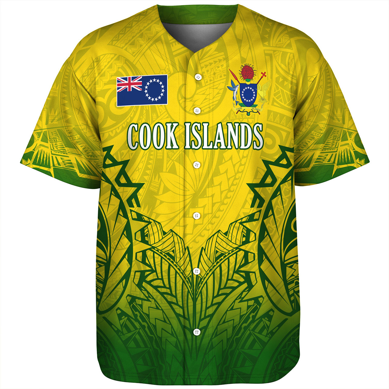 Cook Islands Custom Personalised Baseball Shirt Seal With Flag Style