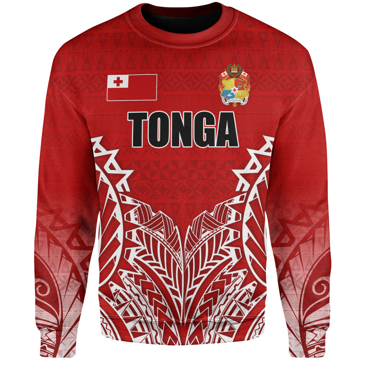 Tonga Custom Personalised Sweatshirt Seal With Flag Style