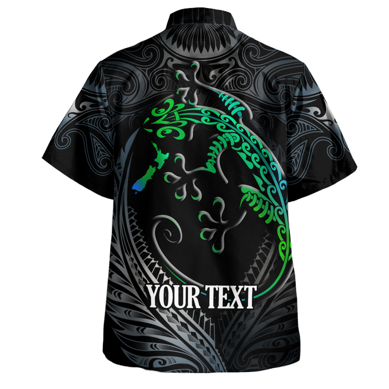 New Zealand Custom Personalised Hawaiian Shirt Waitangi Day Ethnic Lizard Maori Patterns