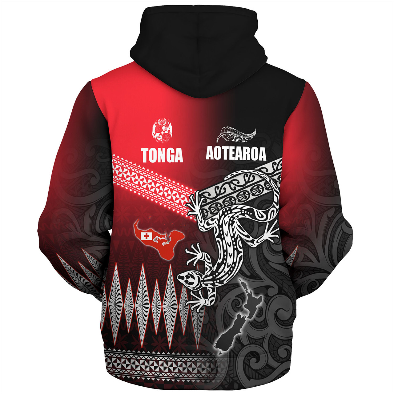 New Zealand Maori Aotearoa Tonga Sherpa Hoodie