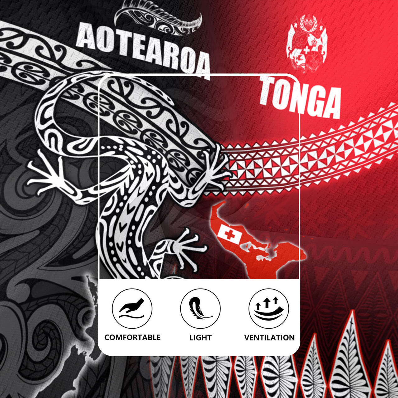 New Zealand Maori Aotearoa Tonga Rugby Jersey