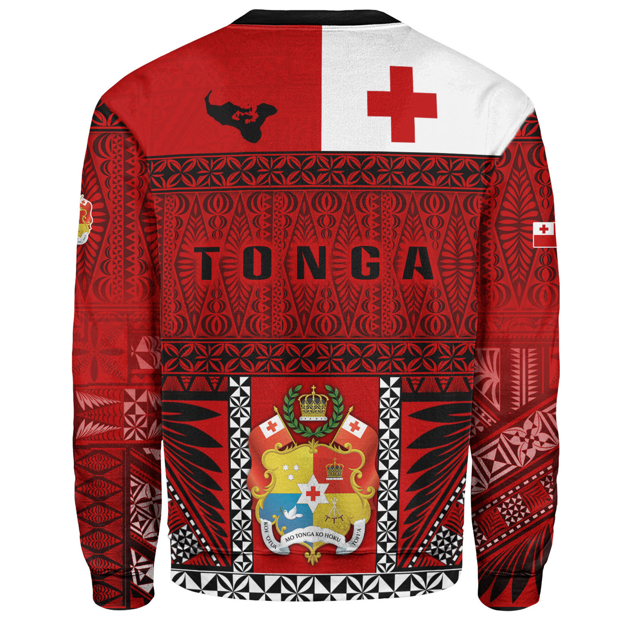 Tonga Custom Personalised Sweatshirt Tonga Ngatu Special Design