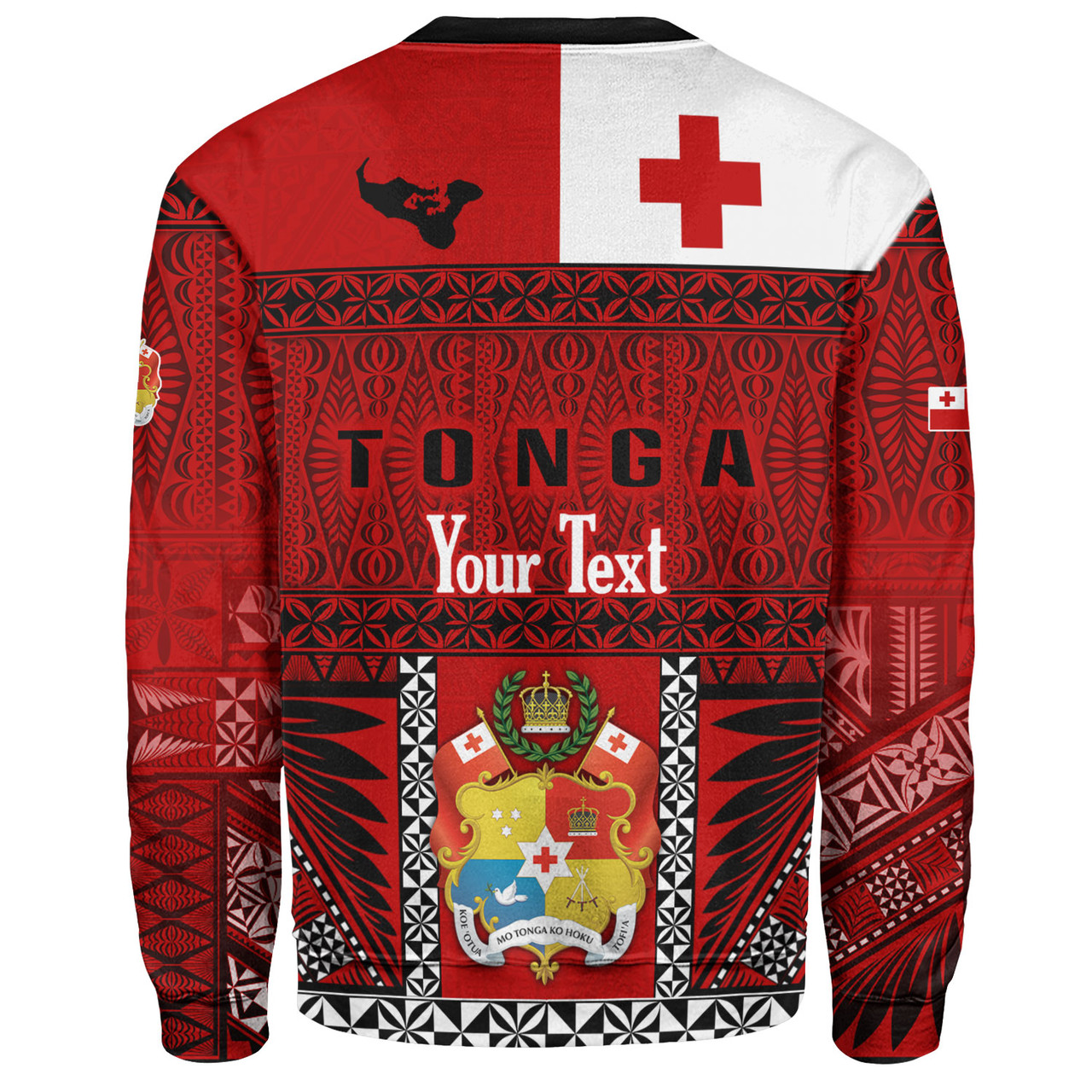 Tonga Custom Personalised Sweatshirt Tonga Ngatu Special Design