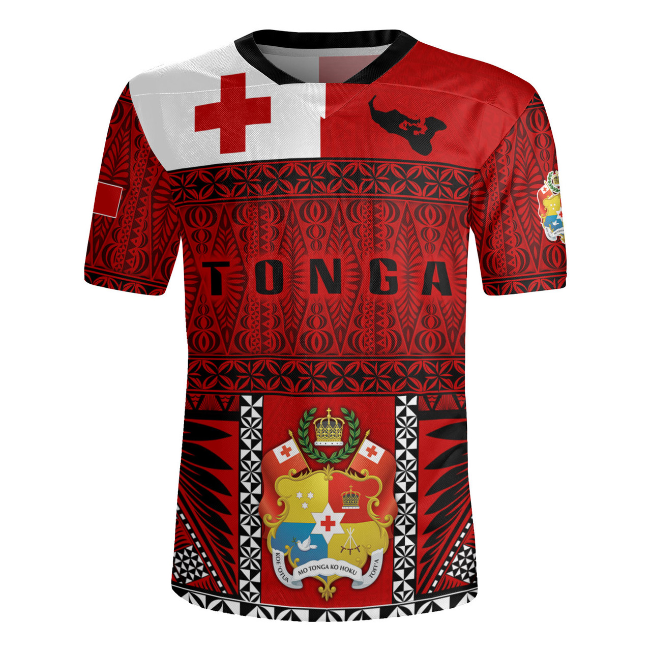 Tonga Custom Personalised Rugby Jersey Tonga Ngatu Special Design