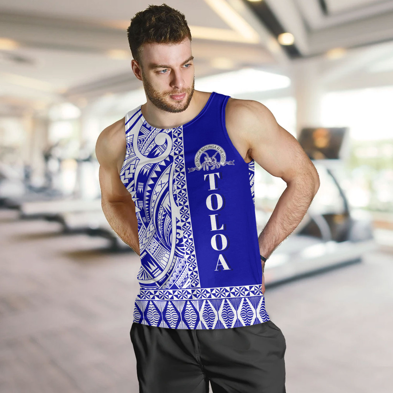 Tonga Custom Personalised Tank Top Tupou College Toloa Simple Ngatu Patterns