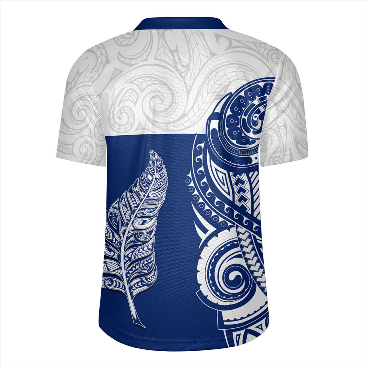 New Zealand Rugby Jersey Maori Pattern Silver Fern Tattoo