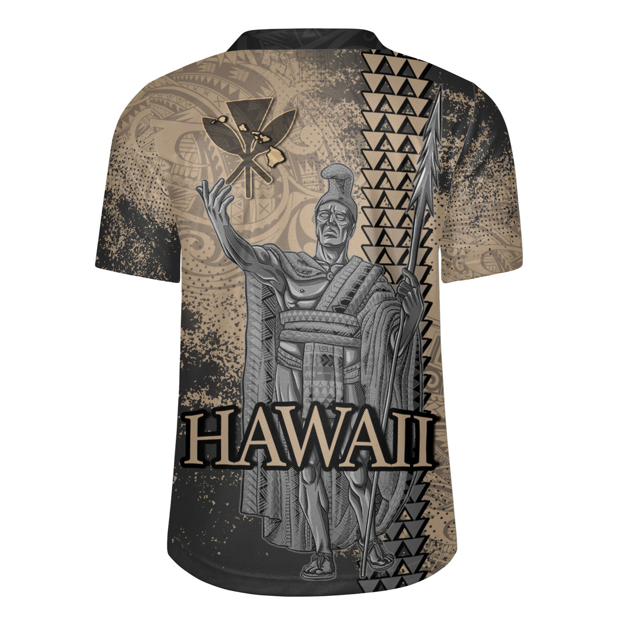 Hawaii Custom Personalised Rugby Jersey Hawaii King Grunge With Halftone Background