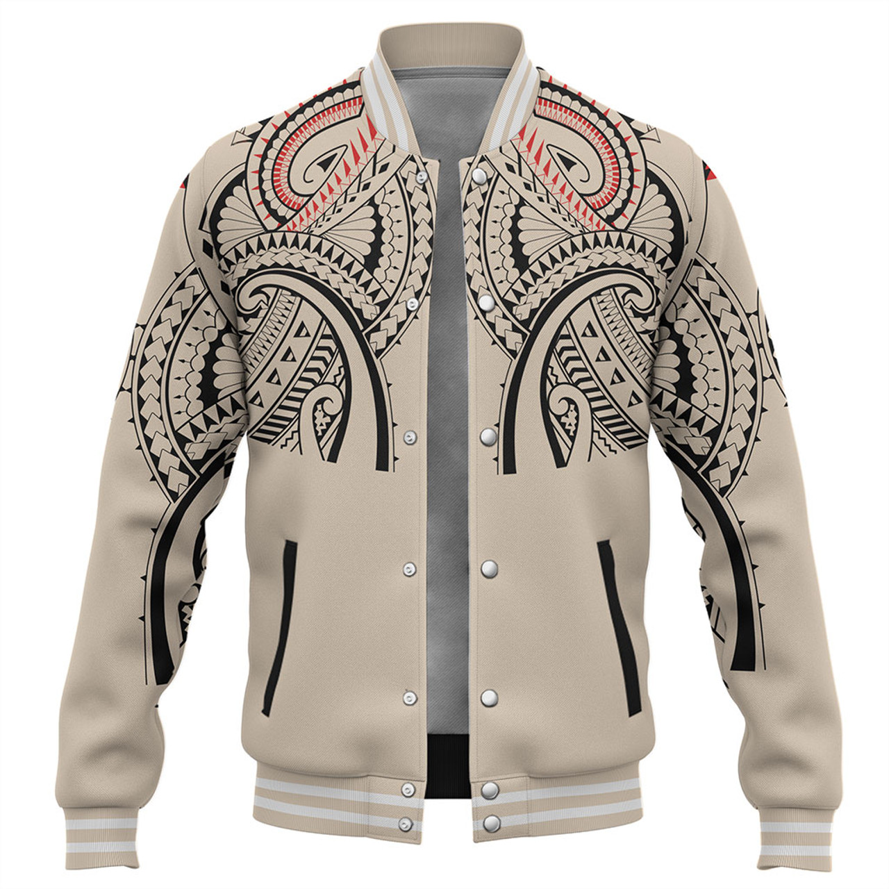 New Zealand Baseball Jacket Season Maori Pattern