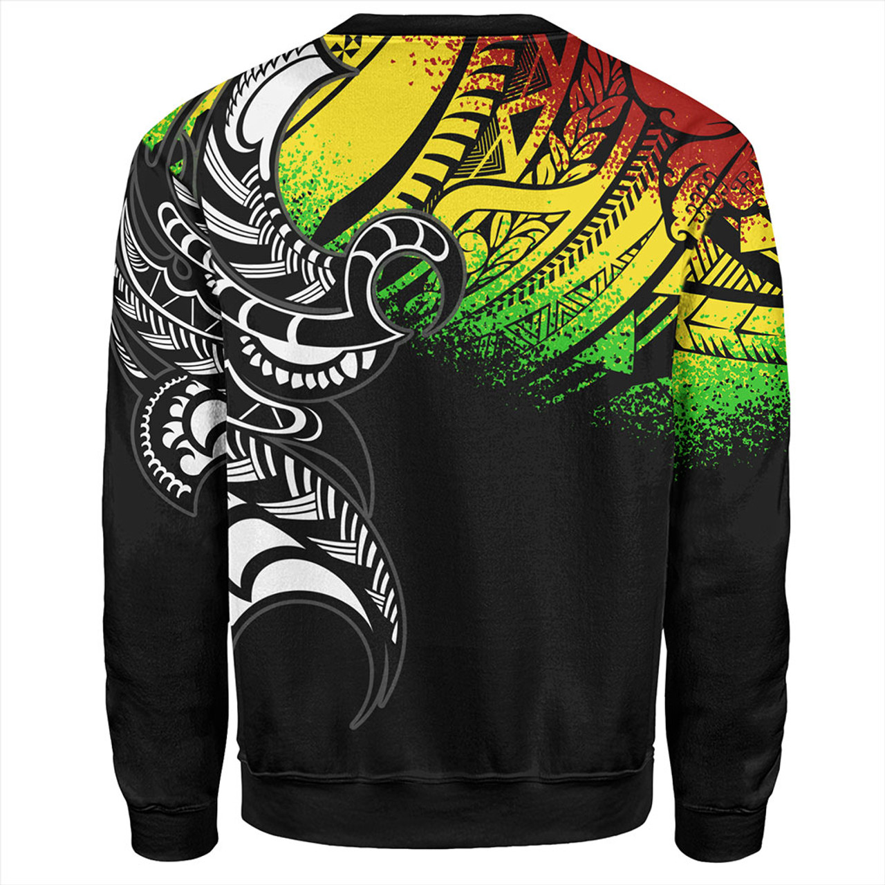 American Samoa Sweatshirt Polynesian Tribal Reggae Style